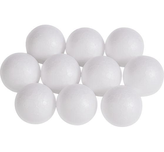 Boules en polystyrène VBS, Ø 3 cm, 10 pc.
