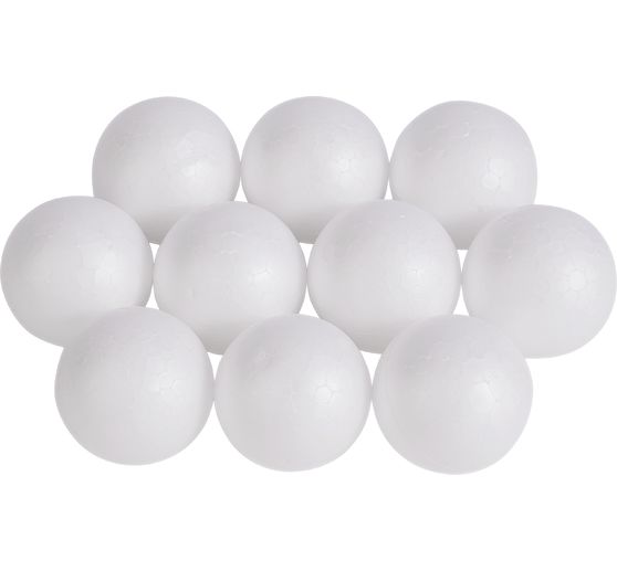Boules en polystyrène VBS, Ø 4 cm, 10 pc.