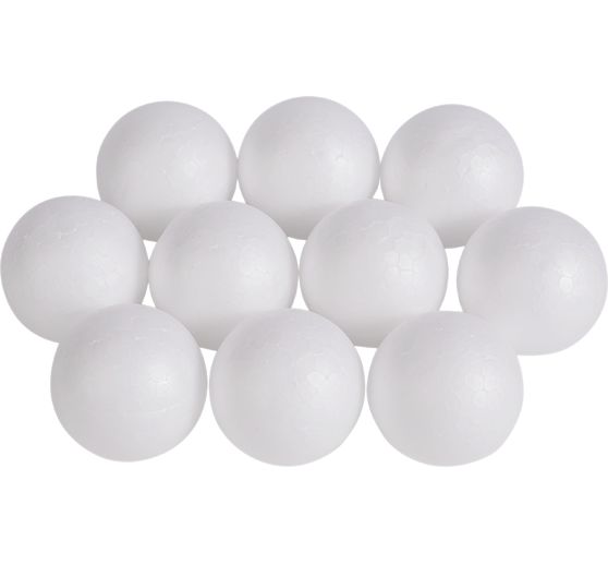 Boules en polystyrène VBS, Ø 5 cm, 10 pc.