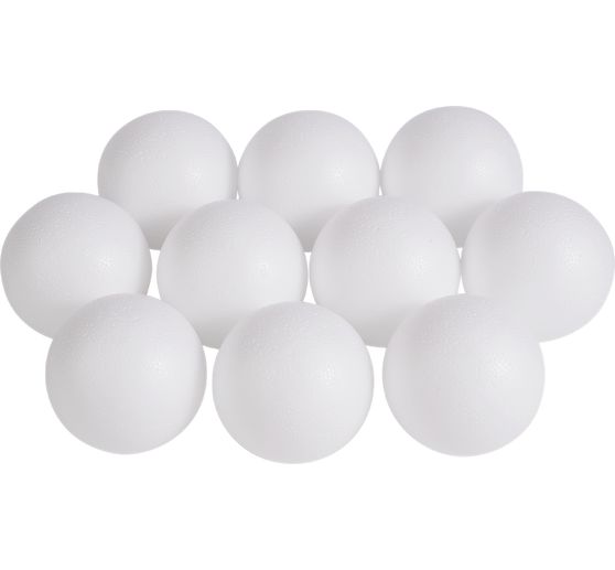 Boules polystyrène VBS, Ø 8 cm, 10 pc.