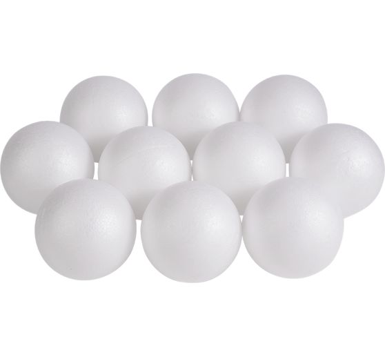 VBS Polystyrene ball, Ø 12 cm, 10 pieces