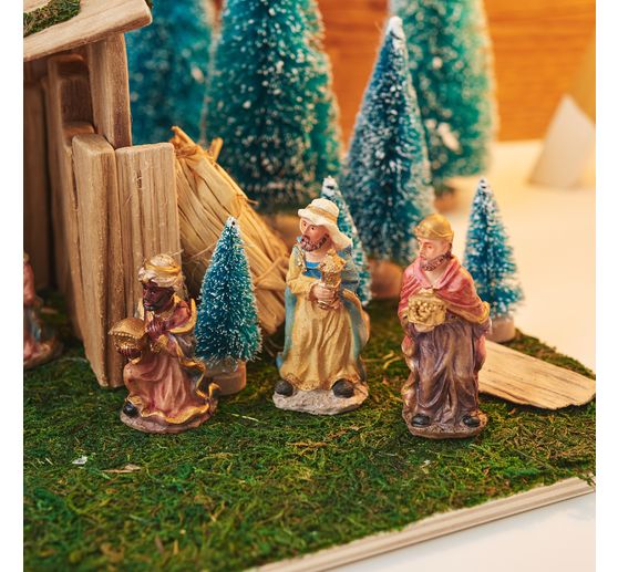 Sapins miniatures, enneigés, set de 16