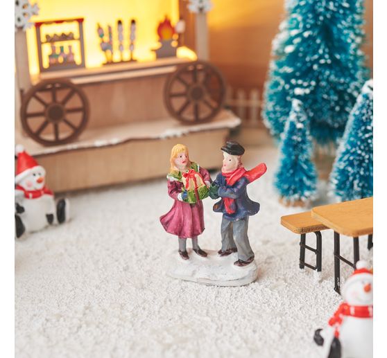 Sapins miniatures, enneigés, set de 16