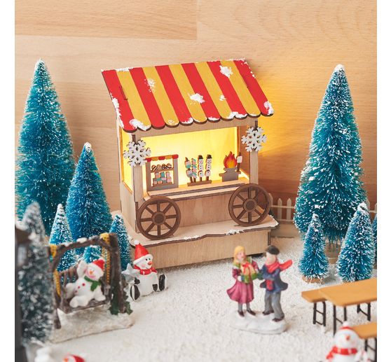 Sapins miniatures, enneigés, set de 16