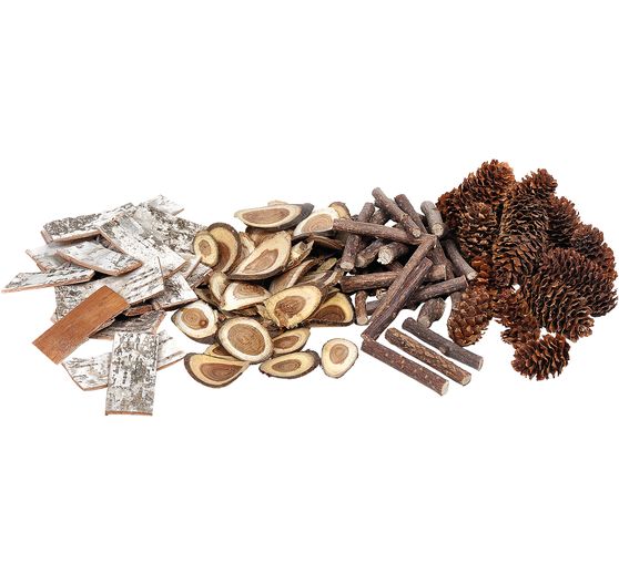 Set de décorations naturelles VBS « Forêt »