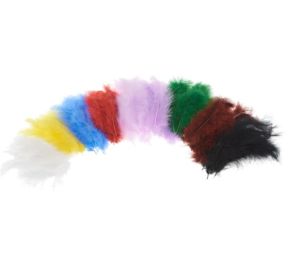 Plumes de marabout, env. 15 pièces