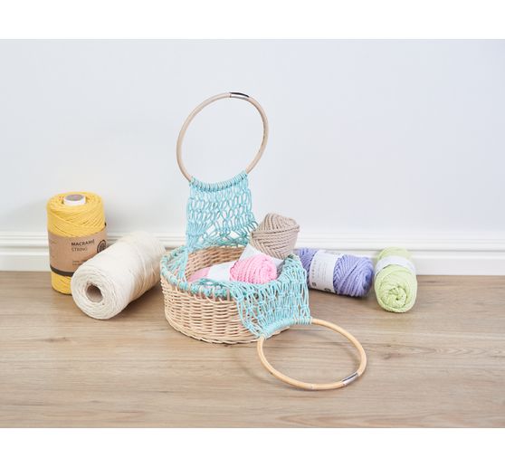 Moelle ronde de rotin VBS, ruban bleu, Ø 3 mm