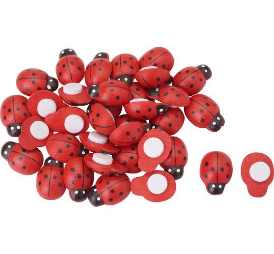 Pièces à disperser « Coccinelles », 36 pc., env. Ø 2 cm