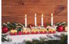 Lot de 20 bougies pour sapin de Noël, teintées dans la masse, 96 x 13 mm