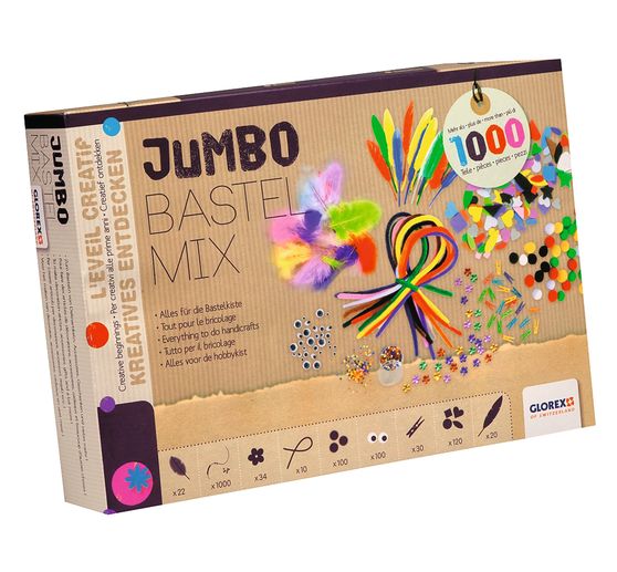 Kit créatif Jumbo XXL, env. 1000 pc.