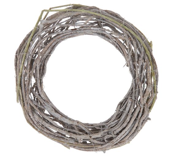 VBS Rattan wreath, natural green