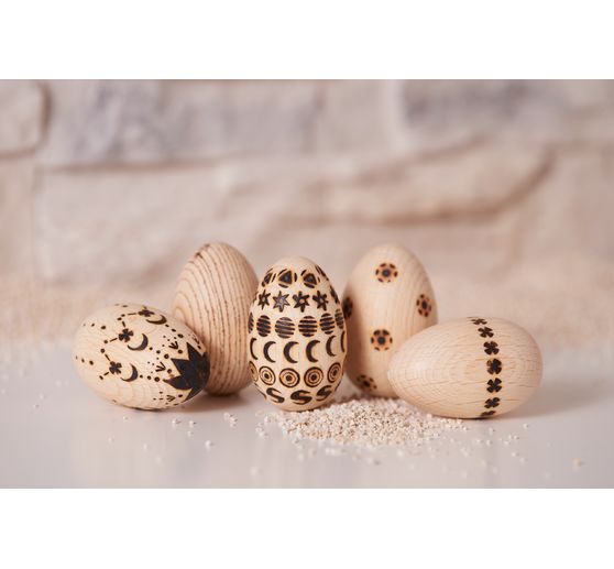 Œufs en bois VBS, 6 cm