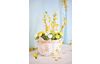 Bouquet de renoncules VBS, artificielles, Blanc/Jaune, env. 28 cm