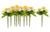 Bouquets de renoncules VBS, Blanc/Jaune, 10 pc.