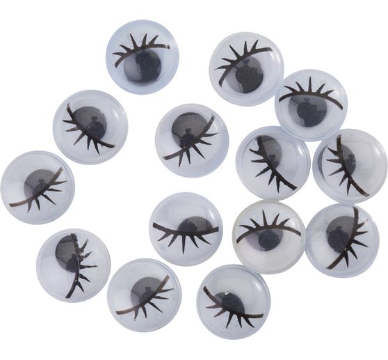 Yeux mobiles avec cils VBS