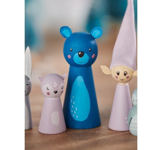 Pions VBS « Formes allongée & ventrue », 50 pc.