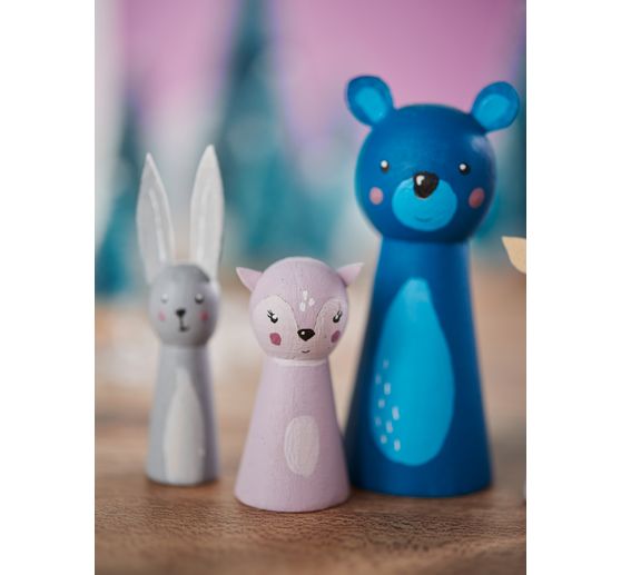 Figurines cônes en bois VBS
