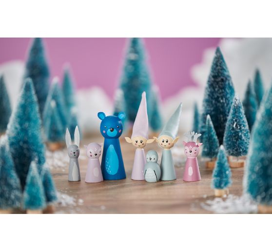 Figurines cônes en bois VBS