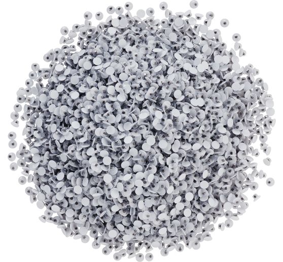 Yeux mobiles à coller VBS « Rond », 4 mm, 4000 pc.