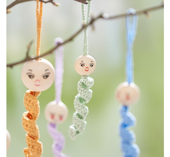 Têtes en bois VBS « Naturel », Ø 30 mm, 25 pc.