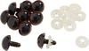 Bear eyes brown, &Oslash; 18 mm, 10 pieces