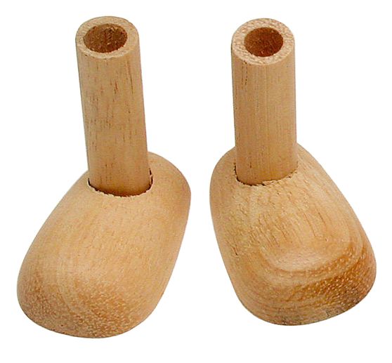 Pieds en bois avec manchons pour jambes, 2 pc., 35 mm