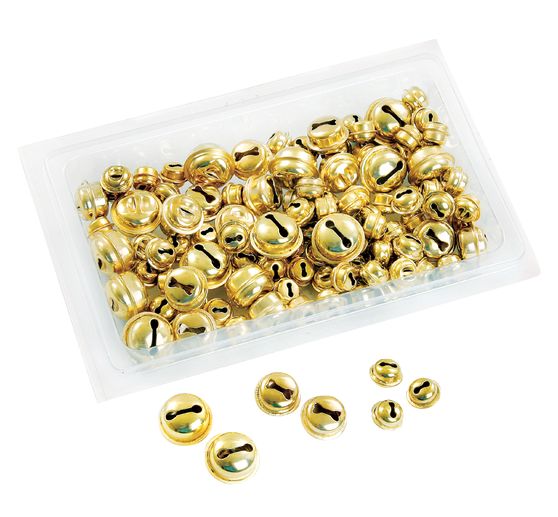 Assortiment de grelots « Doré », 110 pc.