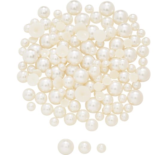 Demi-perles, 130 pc., Nacre