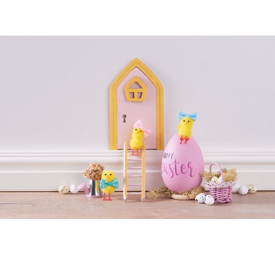Poussins en chenille VBS « H 4 cm », 18 pc.