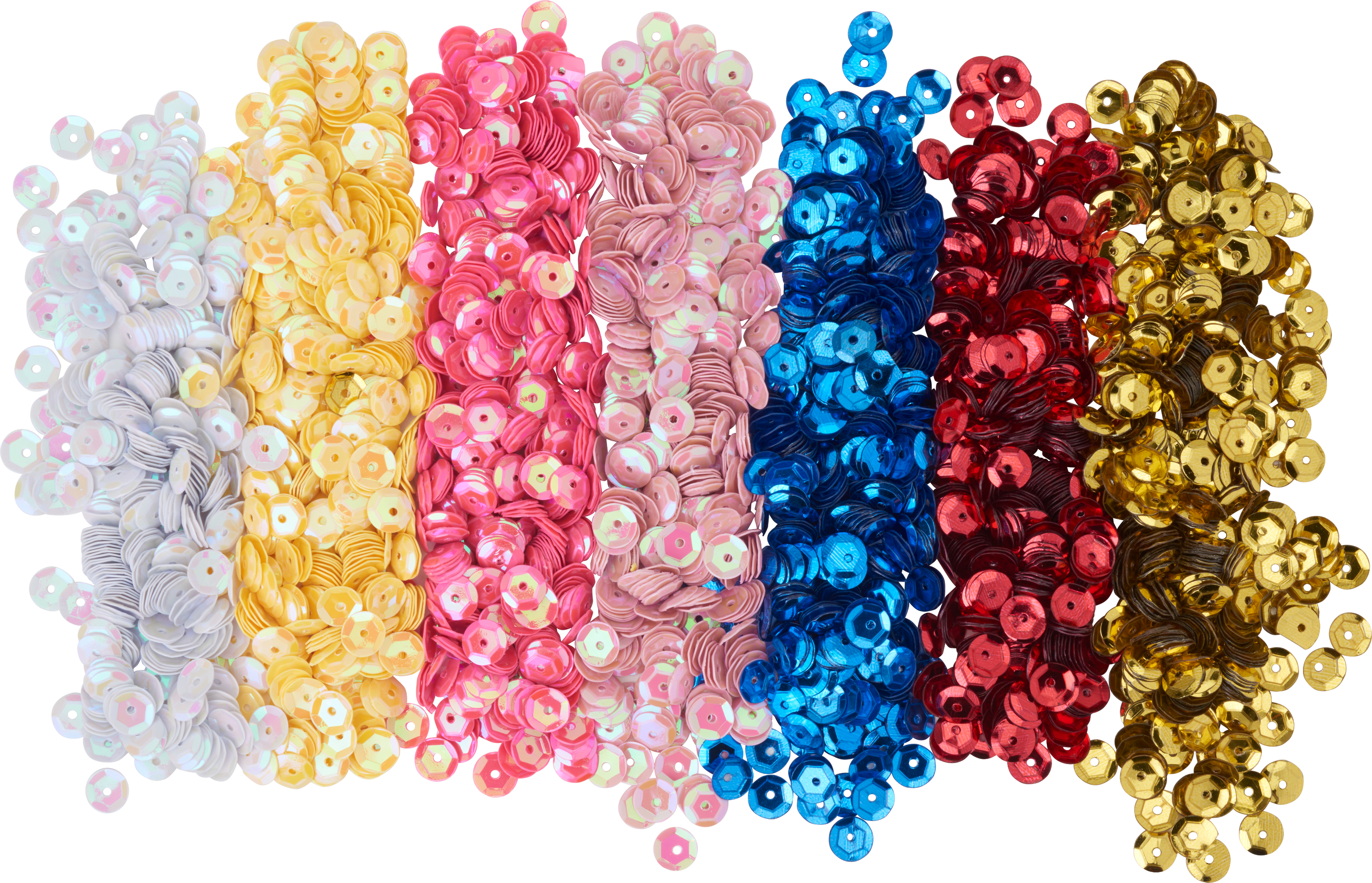 240 Paillettes à Coudre - 15mm, Bleu Et Rouge - Pour DIY, Déco Vêtements, Mariage