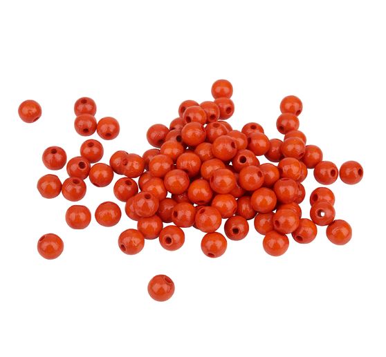 Perles en bois, Ø 8 mm, 85 pc.