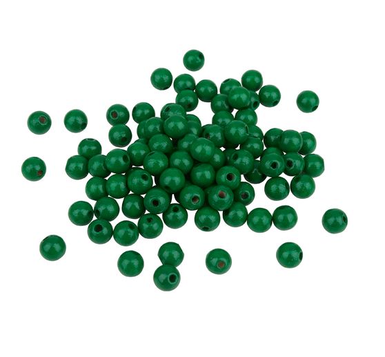 Perles en bois, Ø 8 mm, 85 pc.