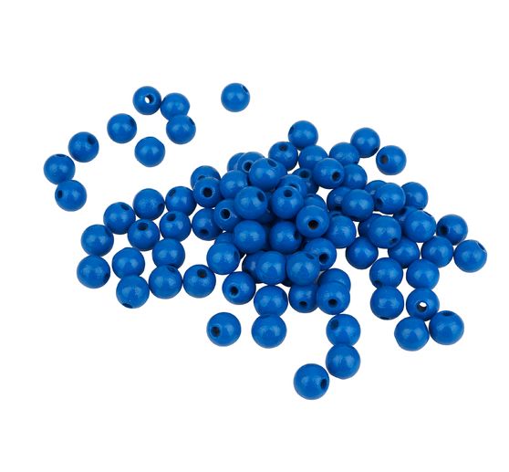 Perles en bois, Ø 8 mm, 85 pc.