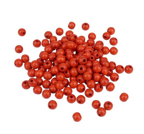 Perles en bois, Ø 6 mm, env. 125 pc.