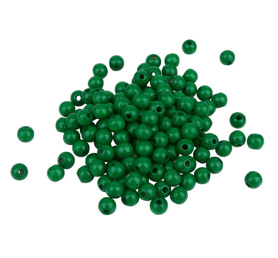 Perles en bois, Ø 6 mm, env. 125 pc.