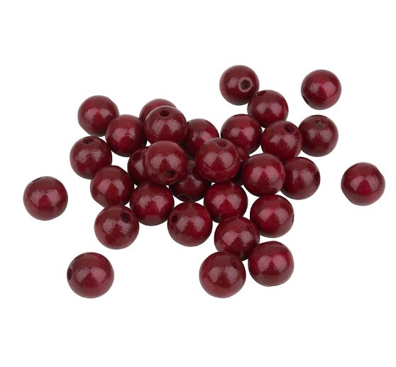 Perles en bois, Ø 12 mm, 30 pc.