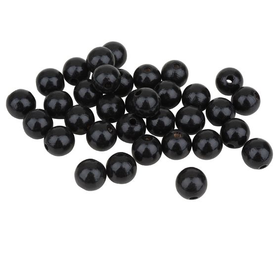 Perles en bois, Ø 12 mm, 30 pc.