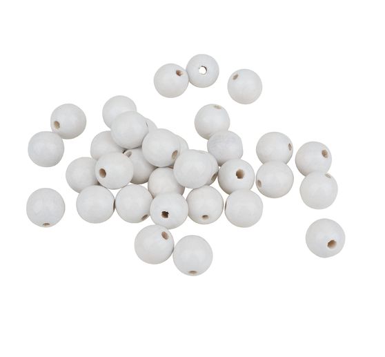 Perles en bois, Ø 12 mm, 30 pc.