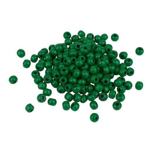 Perles en bois, Ø 4 mm, env. 165 pièces