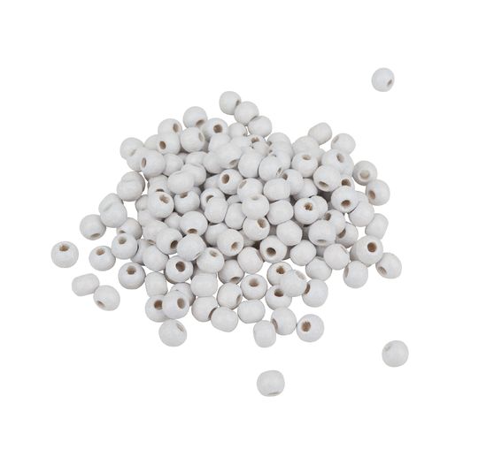 Perles en bois, Ø 4 mm, env. 165 pièces