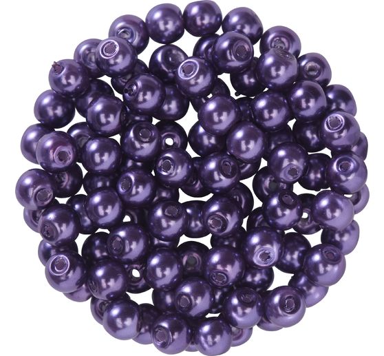 Perles en verre cirées, 100 pc., Ø 4 mm