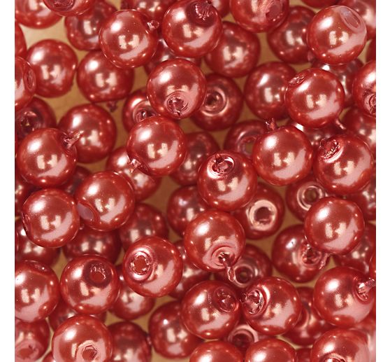 Perles en verre cirées, 100 pc., Ø 4 mm