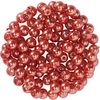 Perles en verre cirées, 100 pc., Ø 4 mm Orange foncé