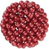Perles en verre cirées, 100 pc., Ø 4 mm Rouge clair