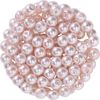 Perles en verre cirées, 100 pc., Ø 4 mm Rose clair