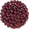 Perles en verre cirées, 100 pc., Ø 4 mm Rouge foncé
