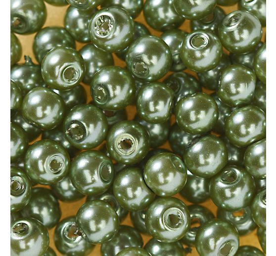 Perles en verre cirées, 100 pc., Ø 4 mm
