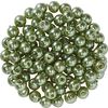 Perles en verre cirées, 100 pc., Ø 4 mm Vert foncé