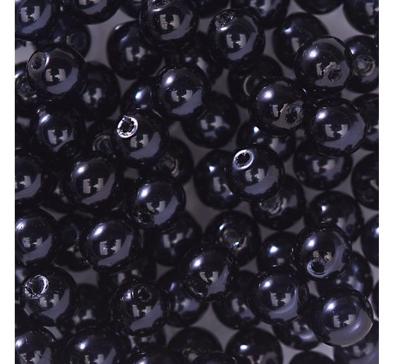 Perles en verre cirées, 100 pc., Ø 4 mm