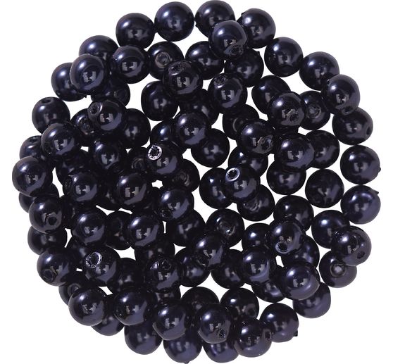 Perles en verre cirées, 100 pc., Ø 4 mm